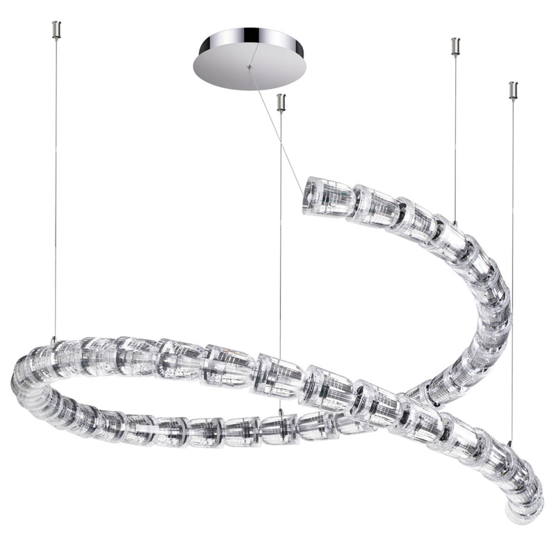 Люстра Safora Chrome Хром Прозрачный Люстра Safora Chrome Хром Прозрачный в Костроме | Loft Concept