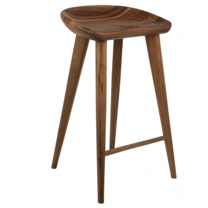Барный стул Craig Bassam Tractor Counter Stool Белый дуб Орех Барный стул Craig Bassam Tractor Counter Stool Белый дуб Орех в Костроме | Loft Concept