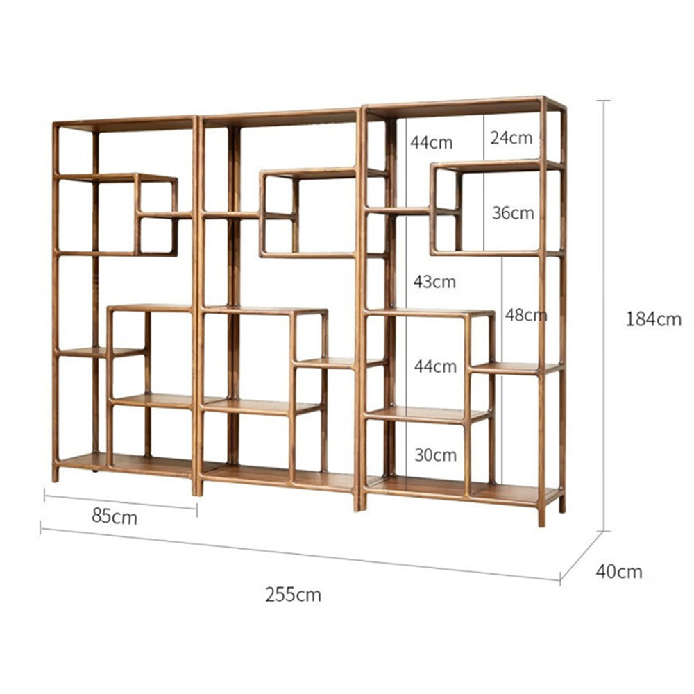 Стеллаж деревянный с полками для хранения Moon Walnut Furniture Стеллаж деревянный с полками для хранения Moon Walnut Furniture в Костроме