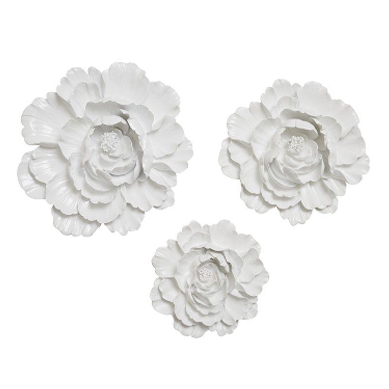 Аксессуар на стену Decor Flowers Rose Hip white Белый Аксессуар на стену Decor Flowers Rose Hip white Белый в Костроме | Loft Concept