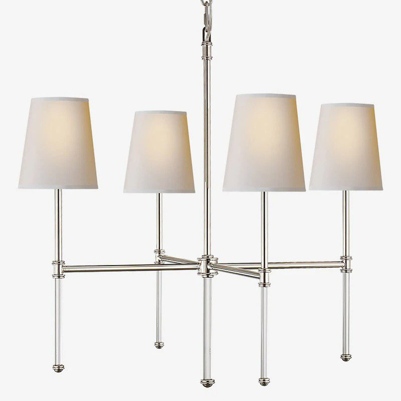 Люстра Nicoleta Silver Chandelier Серебряный Белый Люстра Nicoleta Silver Chandelier Серебряный Белый в Костроме | Loft Concept