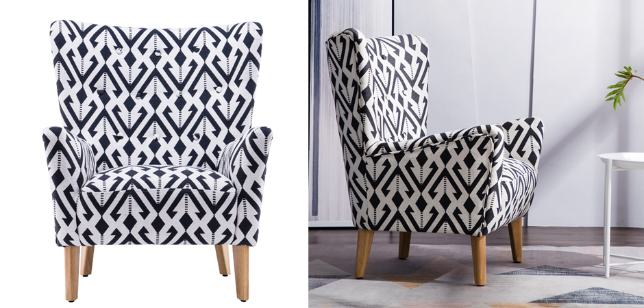 Кресло Black and White Triangle Chair Кресло Black and White Triangle Chair - Loft-Concept в Костроме