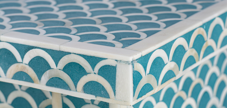 Тумба bone fish scale inlay cupboard - фото №2