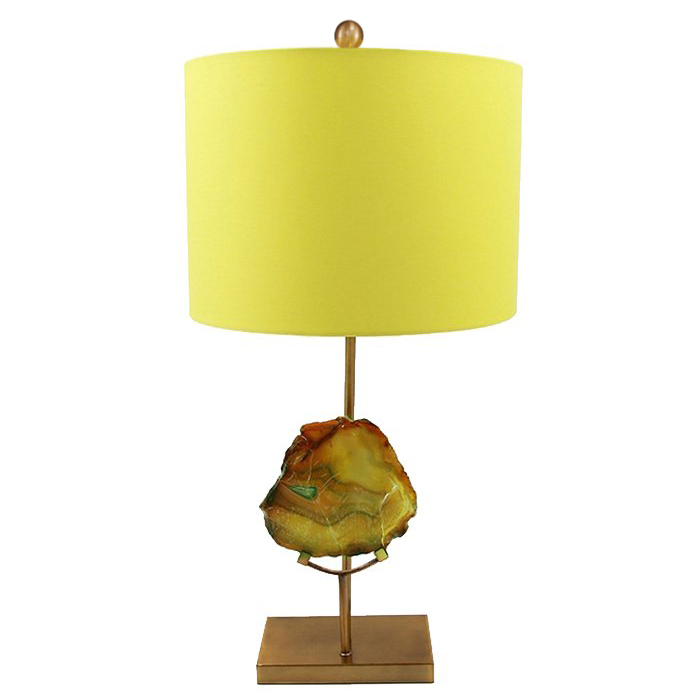 Настольная Лампа Agate Table Lamp Yellow Золотой Желтый Настольная Лампа Agate Table Lamp Yellow Золотой Желтый в Костроме | Loft Concept