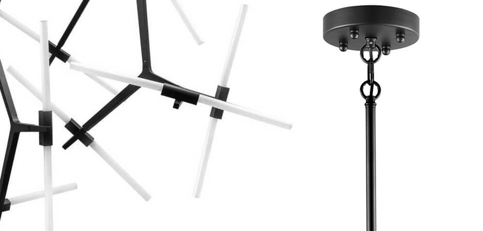 Люстра Агнес Chandelier Black 20 - фото №1