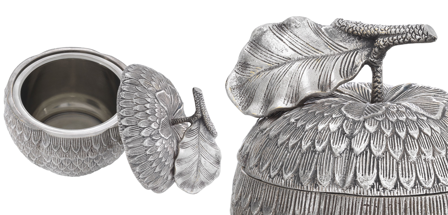 Шкатулка Eichholtz Box Custard Apple Silver - фото