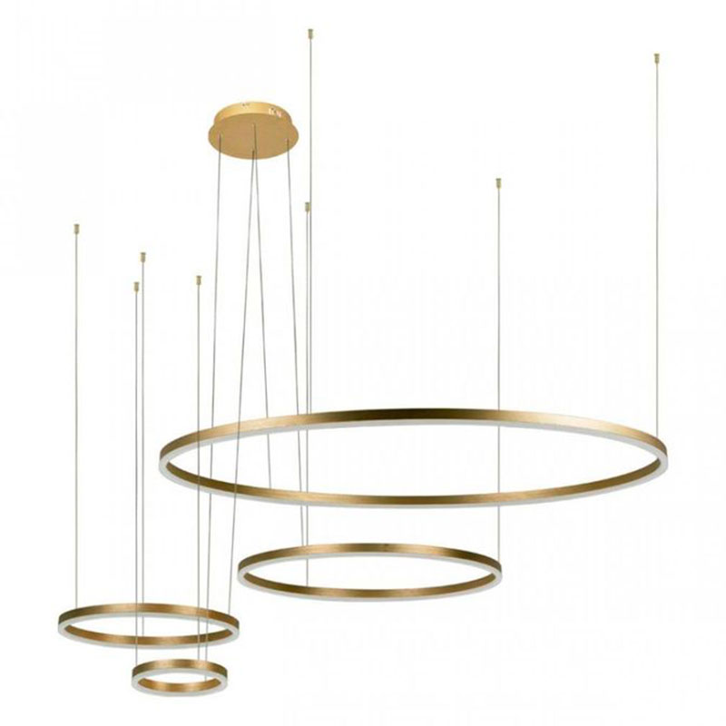 Люстра Neo Circles Gold II Золотой Люстра Neo Circles Gold II Золотой в Костроме | Loft Concept