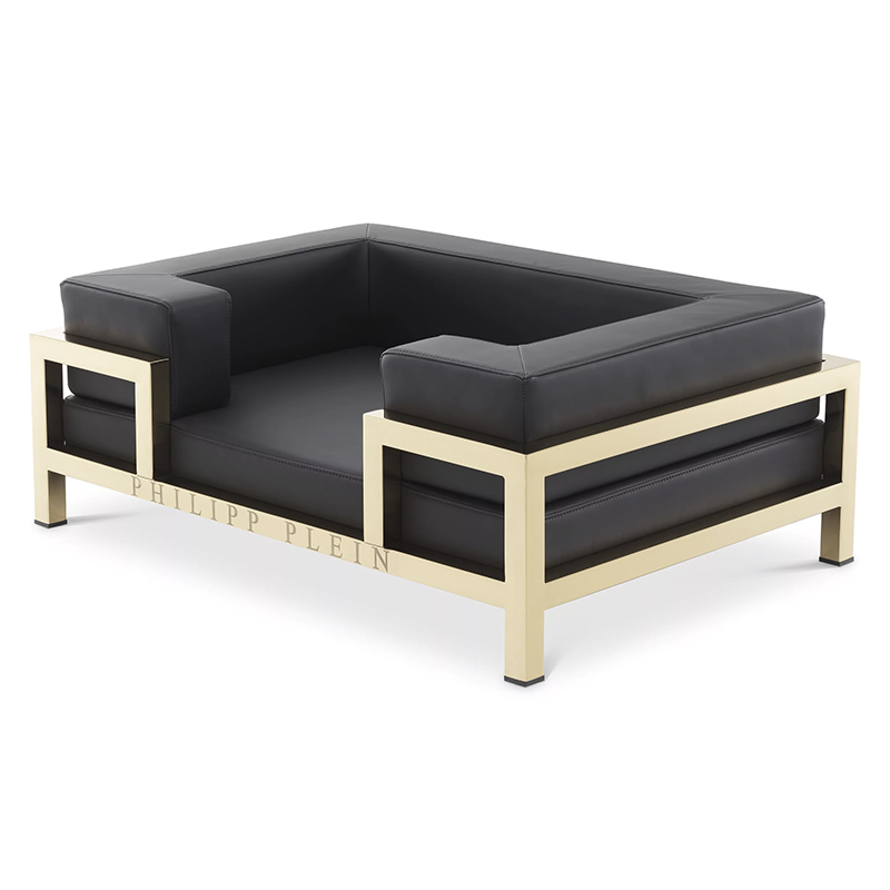 Лежанка для домашних животных Philipp Plein Dogbed High Conic L Gold Черный Золотой Лежанка для домашних животных Philipp Plein Dogbed High Conic L Gold Черный Золотой в Костроме | Loft Concept