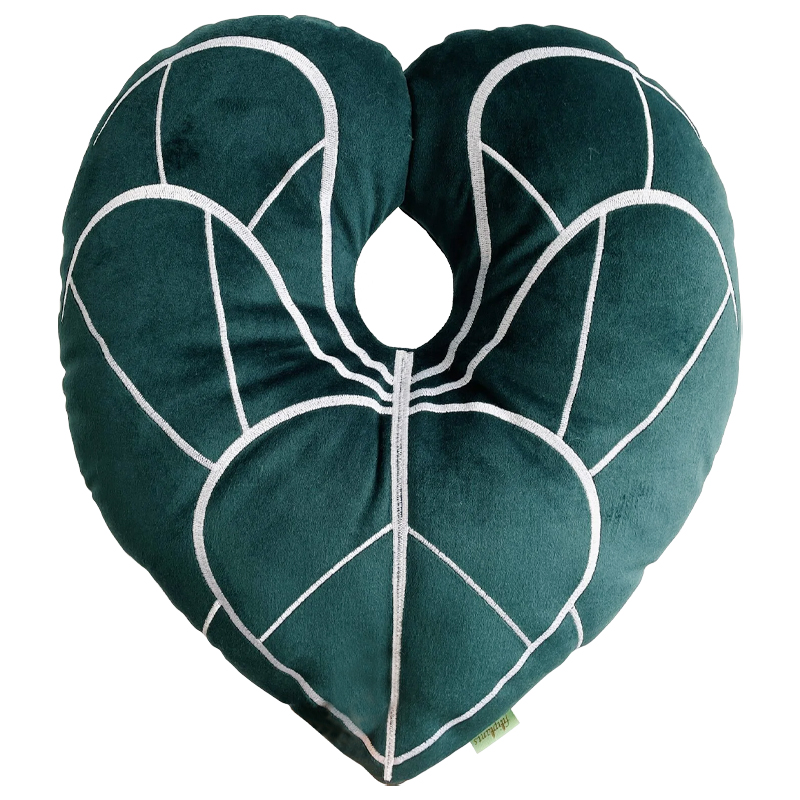Декоративная подушка Botanical Cushion Anthurium Зеленый Белый Декоративная подушка Botanical Cushion Anthurium Зеленый Белый в Костроме | Loft Concept