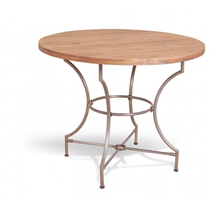 Cтол Industrial Metal Rust Round Dining Table Cтол Industrial Metal Rust Round Dining Table в Костроме | Loft Concept