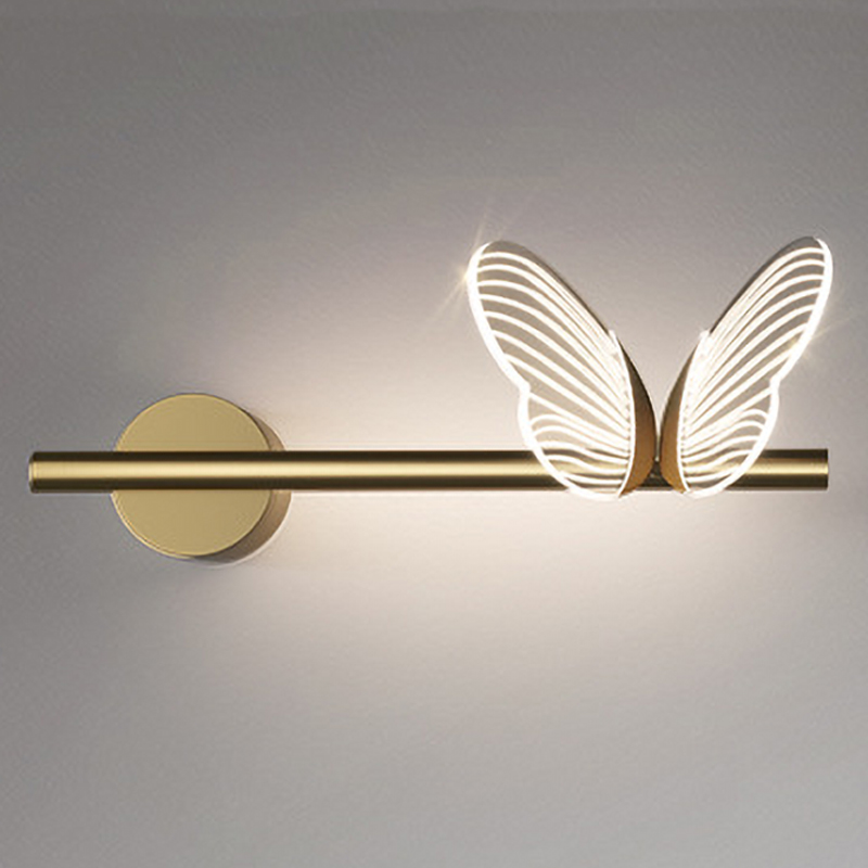 Бра Бабочка Butterfly Wall Lamp F Золотой Прозрачный Бра Бабочка Butterfly Wall Lamp F Золотой Прозрачный в Костроме | Loft Concept