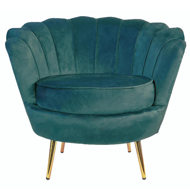 Кресло Бирюзовый велюр Trapezium Turquoise velvet Бирюзовый Кресло Бирюзовый велюр Trapezium Turquoise velvet Бирюзовый в Костроме | Loft Concept