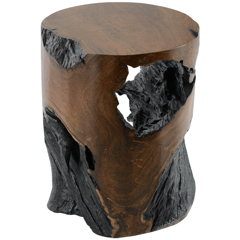 Приставной стол Old Stump Side Table Коричневый Приставной стол Old Stump Side Table Коричневый в Костроме | Loft Concept