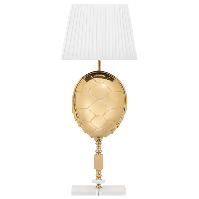 Настольная Лампа Table Lamp Turtle Белый Глянцевое золото Настольная Лампа Table Lamp Turtle Белый Глянцевое золото в Костроме | Loft Concept