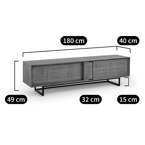 ТВ-тумба из массива тика Busto TV Stand ТВ-тумба из массива тика Busto TV Stand в Костроме