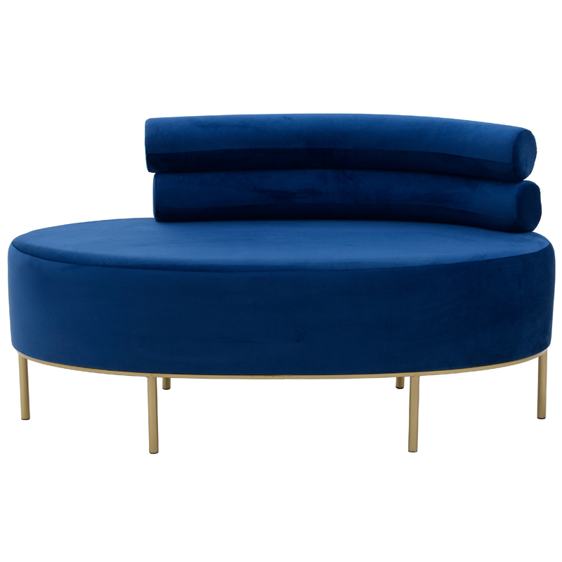 Кушетка Fening Lounge Sapphire Blue Сапфирово-синий Золотой Кушетка Fening Lounge Sapphire Blue Сапфирово-синий Золотой в Костроме | Loft Concept