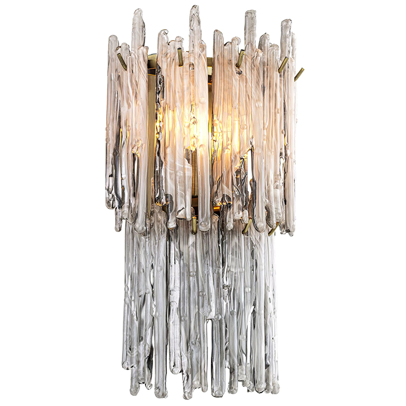 Бра Eichholtz Wall Lamp Saint Roch Double Латунь Прозрачное Стекло Стекло Смок Бра Eichholtz Wall Lamp Saint Roch Double Латунь Прозрачное Стекло Стекло Смок в Костроме | Loft Concept