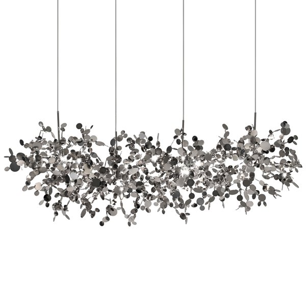 Люстра Terzani Argent Suspension Linear Хром Люстра Terzani Argent Suspension Linear Хром в Костроме | Loft Concept