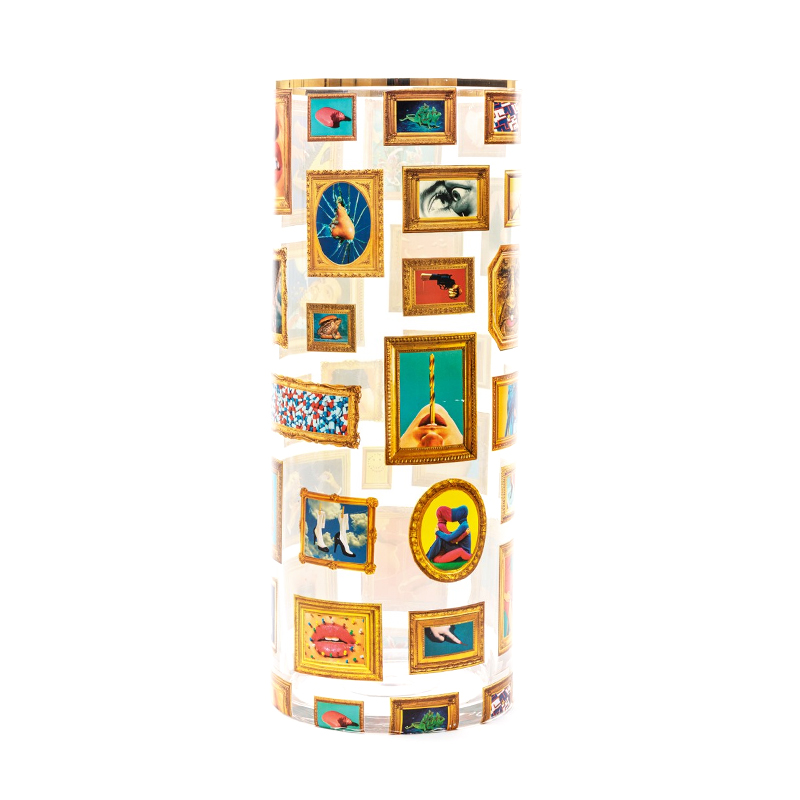 Ваза Seletti Frames Big Прозрачный Золотой Ваза Seletti Frames Big Прозрачный Золотой в Костроме | Loft Concept