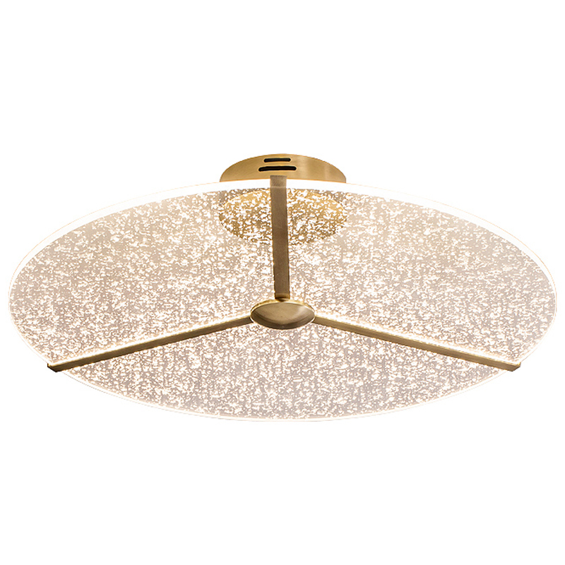 Потолочный светильник Carla ceiling lamp Прозрачный Латунь Потолочный светильник Carla ceiling lamp Прозрачный Латунь в Костроме | Loft Concept