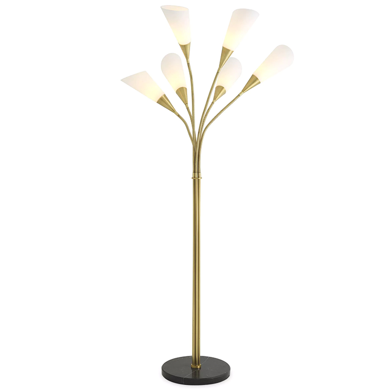 Торшер Eichholtz Floor Lamp Gagnon Черный Мрамор Nero Латунь Белый Торшер Eichholtz Floor Lamp Gagnon Черный Мрамор Nero Латунь Белый в Костроме | Loft Concept