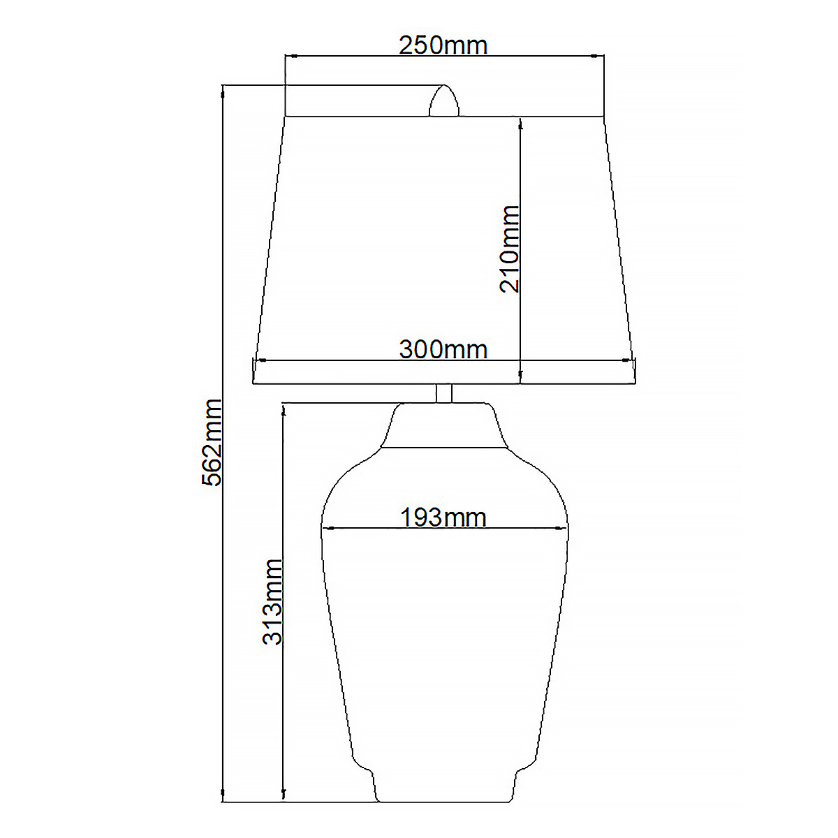Настольная лампа с белым конусным абажуром и ребристым керамическим основанием Quintiesse в Костроме