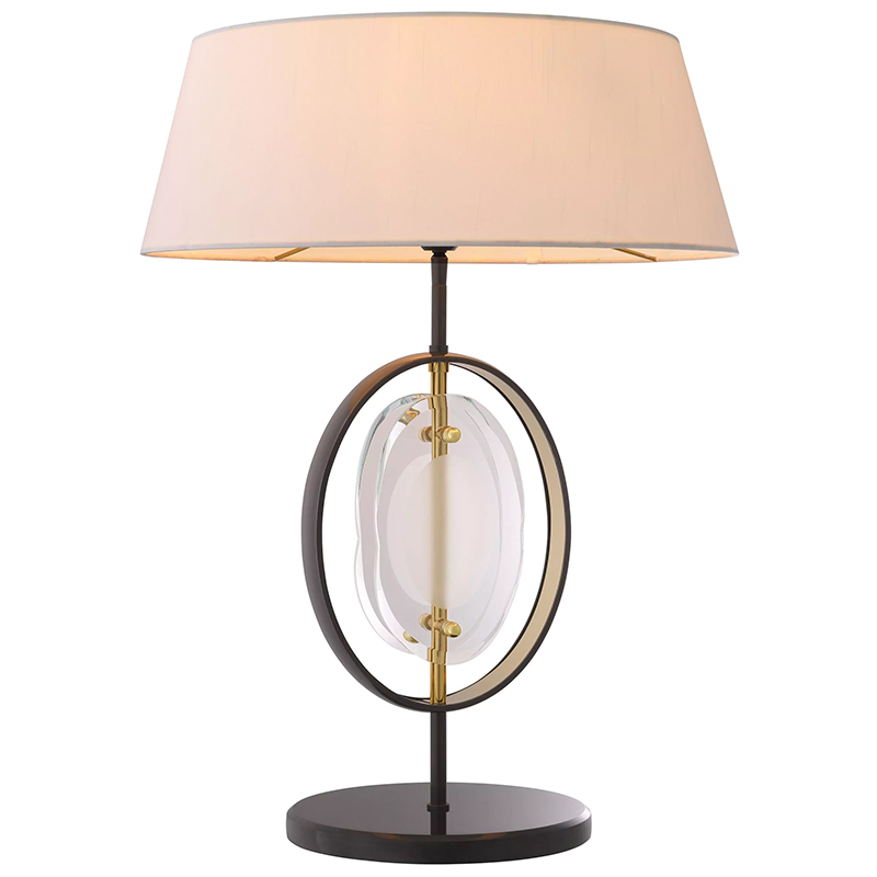Настольная лампа Eichholtz Table Lamp Vincente Черный Золотой Кремовый Прозрачное Стекло Настольная лампа Eichholtz Table Lamp Vincente Черный Золотой Кремовый Прозрачное Стекло в Костроме | Loft Concept