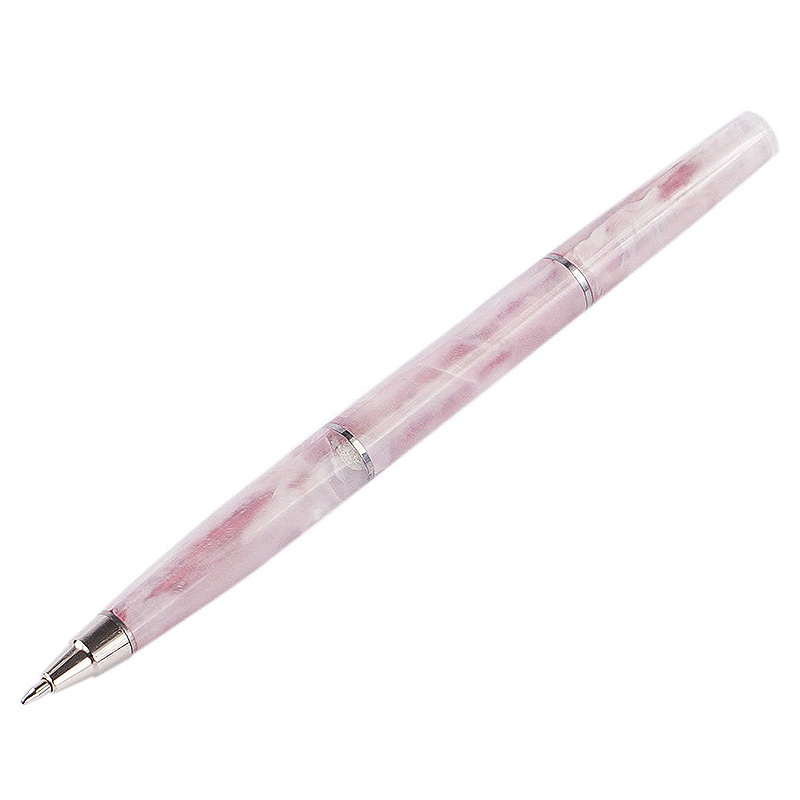 Ручка шариковая из натурального камня Кварц Розовый Stone Pens Розовый Серебряный Ручка шариковая из натурального камня Кварц Розовый Stone Pens Розовый Серебряный в Костроме | Loft Concept