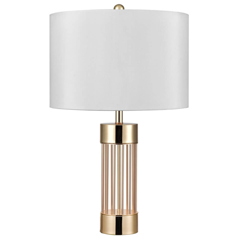 Настольная лампа с Абажуром Золотая MANTRA Table Lamp Белый Золотой в Костроме | Loft Concept 