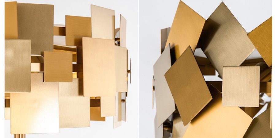 Торшер Gold Plate Floor Lamp Торшер Gold Plate Floor Lamp - Loft-Concept в Костроме