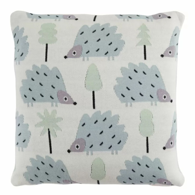 Подушка Blue Hedgehogs Мульти Подушка Blue Hedgehogs Мульти в Костроме | Loft Concept
