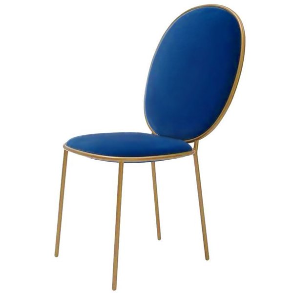 Стул STAY Dining Chair Золотой Синий Стул STAY Dining Chair Золотой Синий в Костроме | Loft Concept