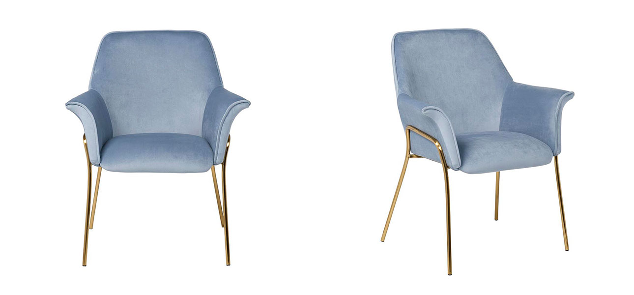 Кресло Butte-Chaumont GRAY-BLUE - фото №1