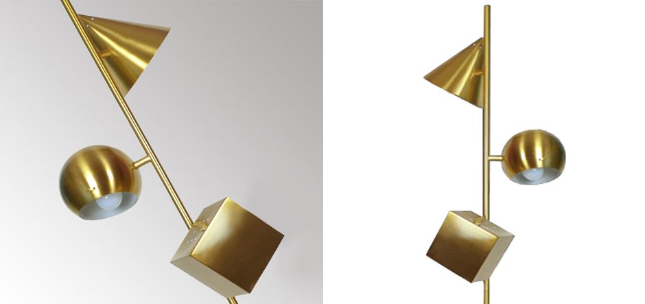 Торшер 3D geometry Gold Торшер 3D geometry Gold - Loft-Concept в Костроме