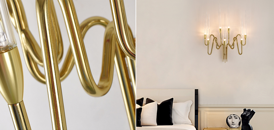 Бра Golden candle 3 Wall Sconce 7 ламп Бра Golden candle 3 Wall Sconce 7 ламп - Loft-Concept в Костроме