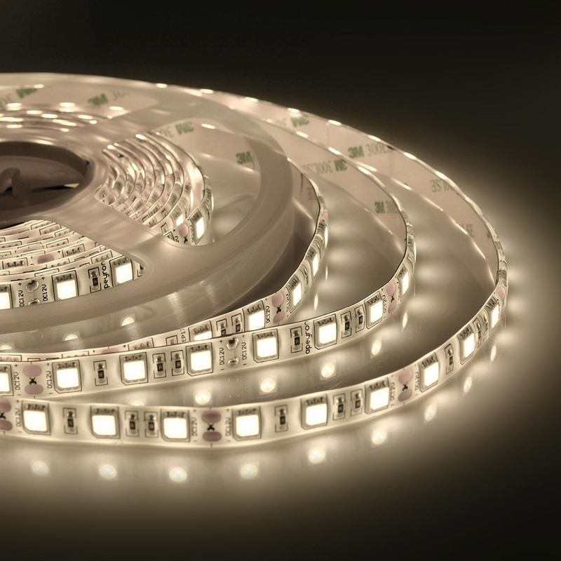 Светодиодная влагозащищенная лента 60LED/m 5050SMD теплый белый 5M Белый Светодиодная влагозащищенная лента 60LED/m 5050SMD теплый белый 5M Белый в Костроме | Loft Concept