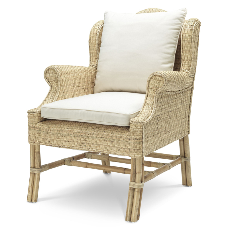 Кресло Eichholtz Chair Porto Ercole Бежевый Кремовый Кресло Eichholtz Chair Porto Ercole Бежевый Кремовый в Костроме | Loft Concept