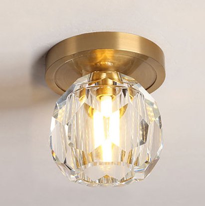 Потолочный светильник RH Boule de Cristal Single ceiling light Латунь Прозрачное Стекло Потолочный светильник RH Boule de Cristal Single ceiling light Латунь Прозрачное Стекло в Костроме | Loft Concept