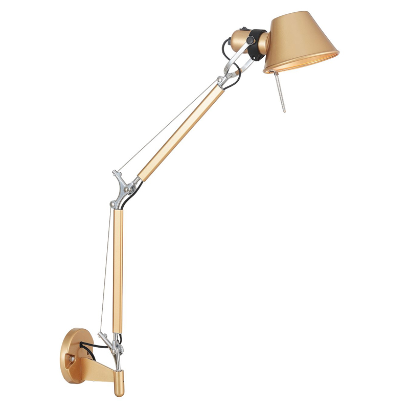 Бра с регулировкой наклона Artemide Золотой Хром Бра с регулировкой наклона Artemide Золотой Хром в Костроме | Loft Concept