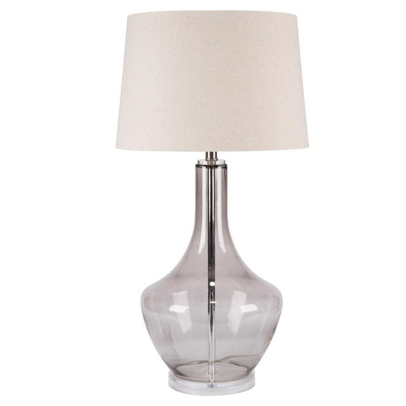 Настольная лампа Fantina Table lamp gray Белый Светло-серый Настольная лампа Fantina Table lamp gray Белый Светло-серый в Костроме | Loft Concept