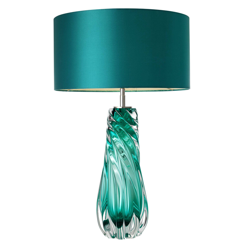 Настольная лампа Eichholtz Table Lamp Barron Бирюзовый Никель Настольная лампа Eichholtz Table Lamp Barron Бирюзовый Никель в Костроме | Loft Concept