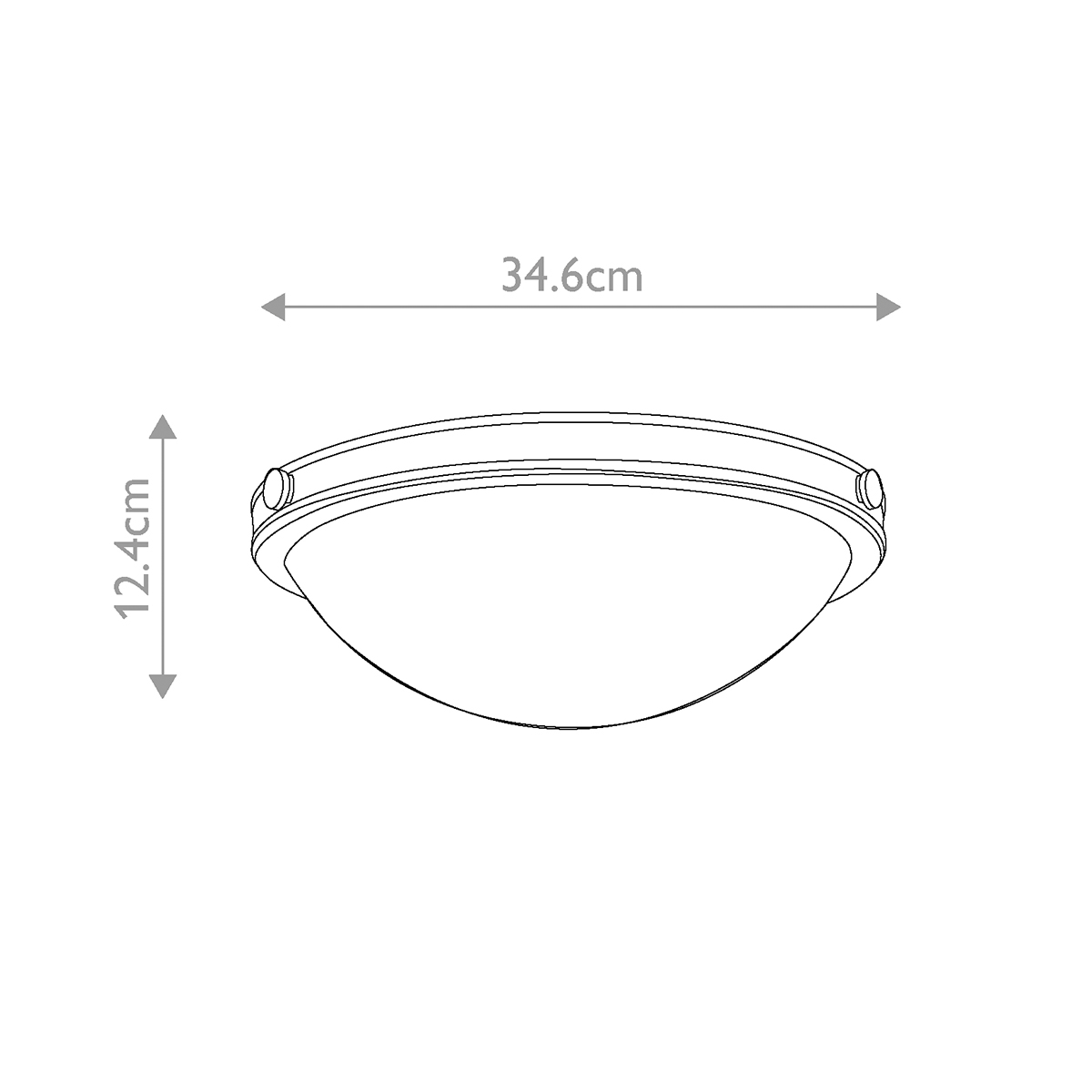 Потолочный светильник цвета латунь с полусферическим матовым белым плафоном Hinkley в Костроме