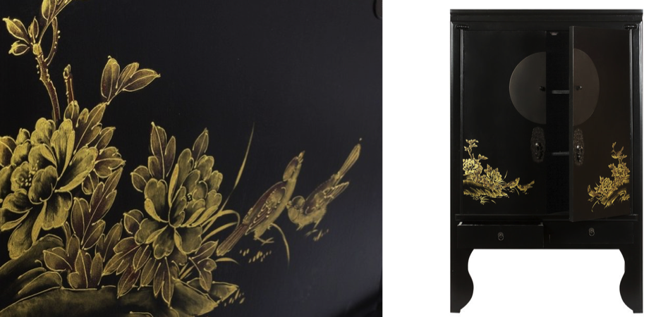 Шкаф Chinese Bird Black Шкаф Chinese Bird Black - Loft-Concept в Костроме