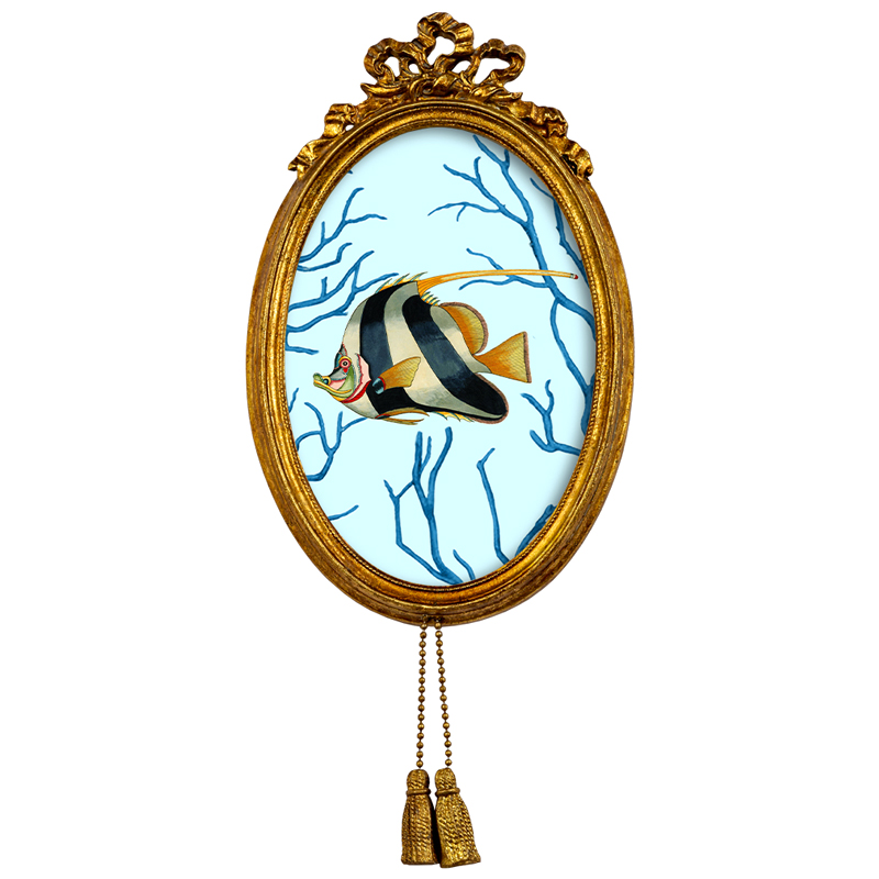 Постер Seashell Still Life с кисточками 2 Мульти Золотой Постер Seashell Still Life с кисточками 2 Мульти Золотой в Костроме | Loft Concept