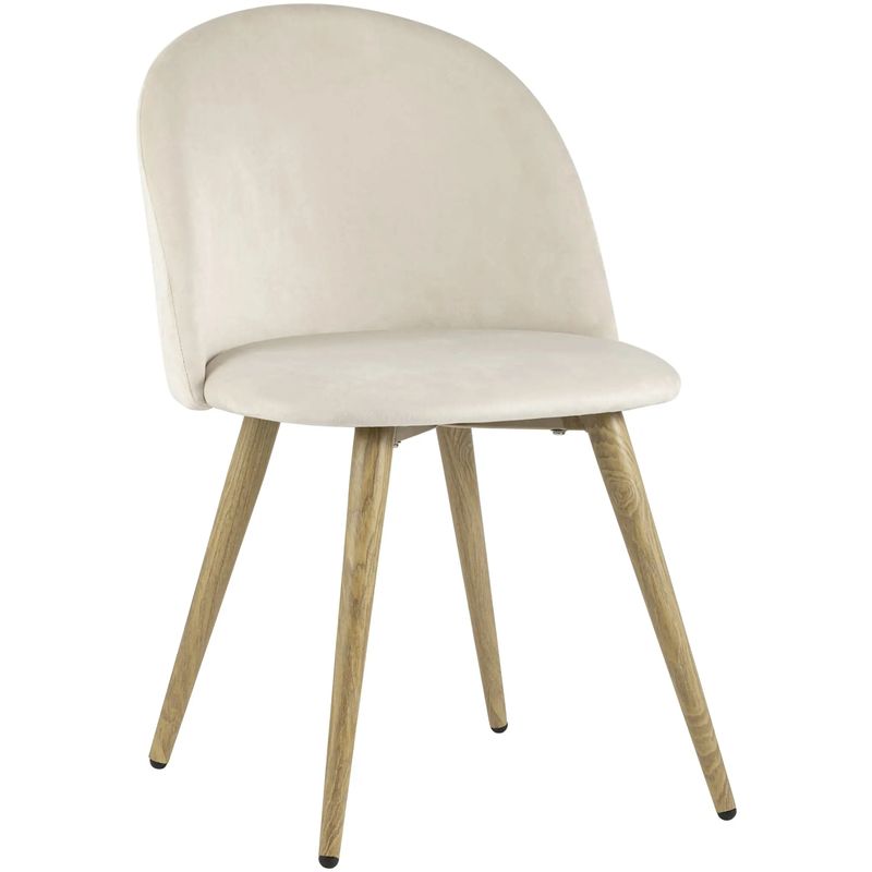 Стул Miruna Chair II Молочный Велюр Молочный Древесина Стул Miruna Chair II Молочный Велюр Молочный Древесина в Костроме | Loft Concept