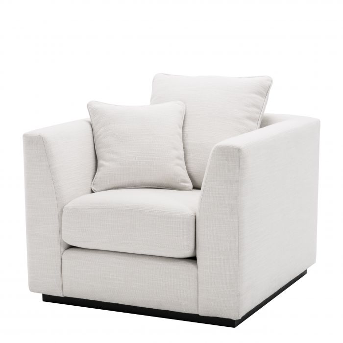 Кресло Eichholtz Chair Taylor Белый Черный в Костроме | Loft Concept 