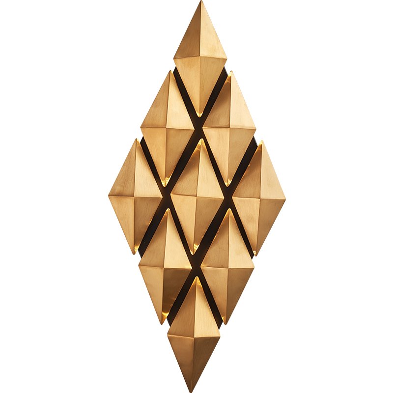 Бра Honeycomb Gold lozenges Wall Lamp Золотой Бра Honeycomb Gold lozenges Wall Lamp Золотой в Костроме | Loft Concept