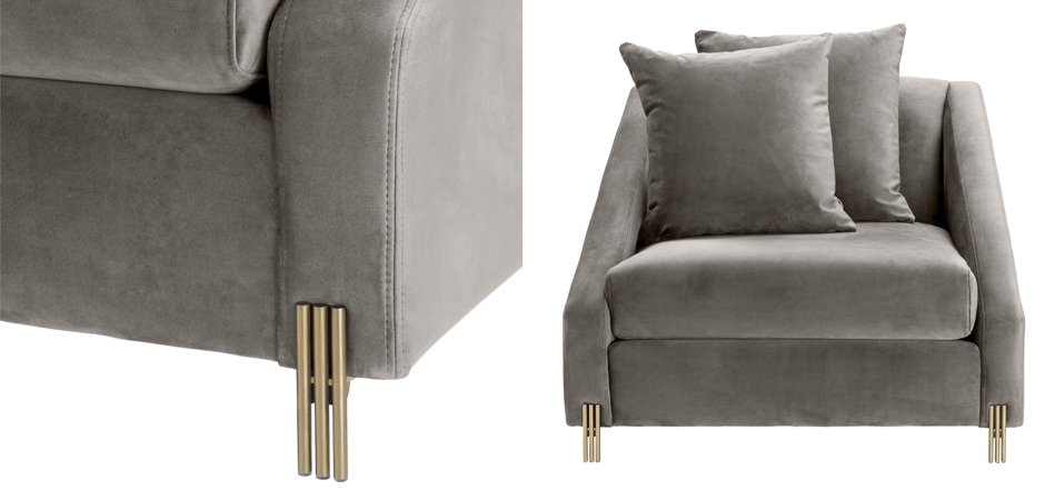 Кресло Eichholtz Chair Candice grey Кресло Eichholtz Chair Candice grey - Loft-Concept в Костроме