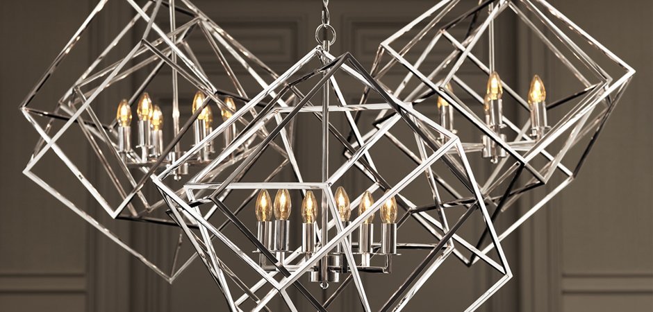 Подвесной светильник КУБ Matrix цвет Nickel Подвесной светильник КУБ Matrix цвет Nickel - Loft-Concept в Костроме