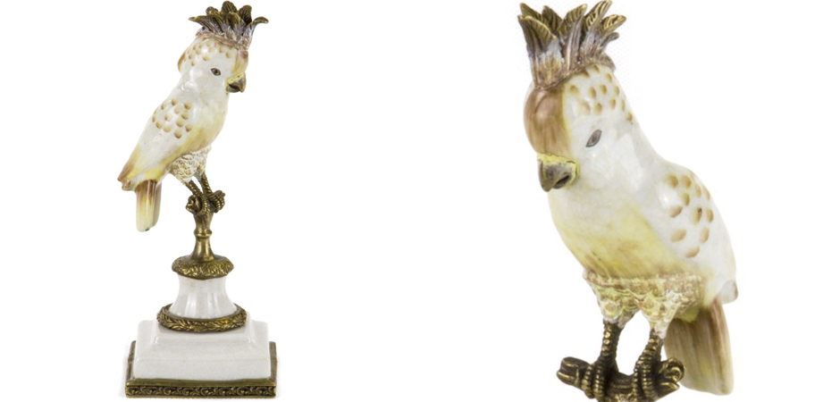 Статуэтка White Crested Parrot Статуэтка White Crested Parrot - Loft-Concept в Костроме